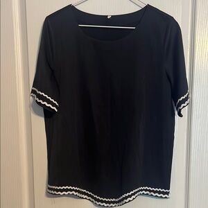 Black Top with White Trim